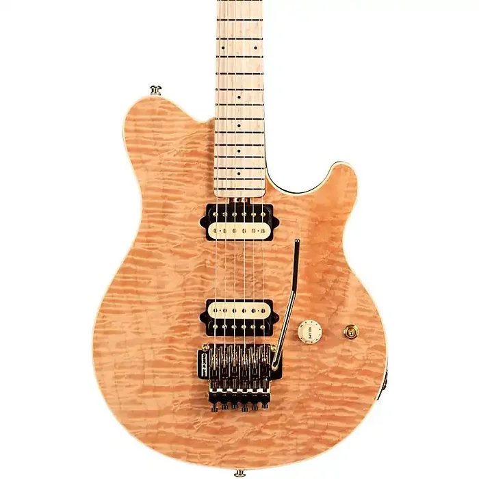 Platinum Ernie Ball Music Man Axis Premium One Piece Quilt Top Elecric Guitar Natural Premium Guitar Center