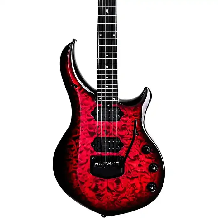 Platinum Ernie Ball Music Man John Petrucci BFR Majesty 6 Quilt Top Electric Guitar Red Nebula Guitar Center