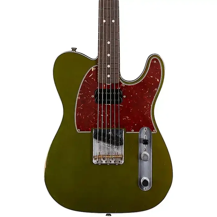 Platinum Fender Custom Shop 1963 Telecaster Custom Journeyman Relic Electric Guitar Masterbuilt by Paul Waller Aged Cadillac Green Guitar Center