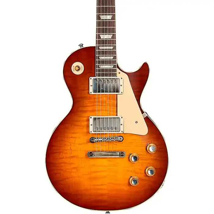 Platinum Gibson Custom Historic ‘60 Les Paul Standard VOS Electric Guitar Iced Tea Burst Guitar Center