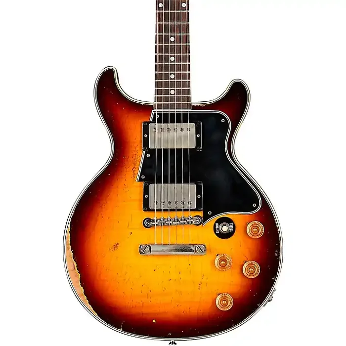 Platinum Gibson Custom Murphy Lab Les Paul Special Double-Cut Figured Top Electric Guitar Bourbon Burst Guitar Center