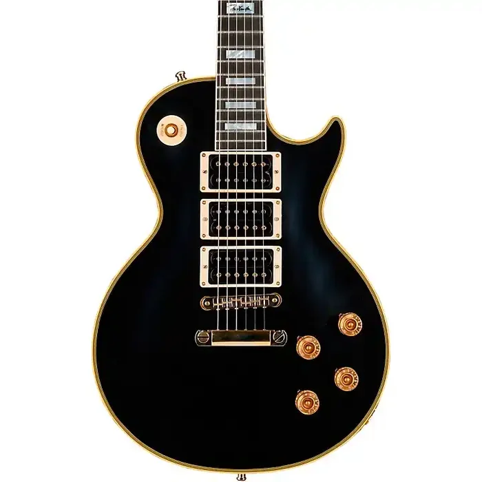 Platinum Gibson Custom Peter Frampton “Phenix” Les Paul Custom VOS Electric Guitar Ebony Guitar Center