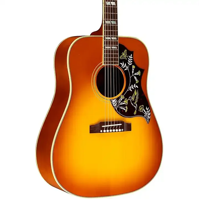 Platinum Gibson Hummingbird Original Red Spruce Limited-Edition Acoustic-Electric Guitar Heritage Cherry Sunburst Guitar Center