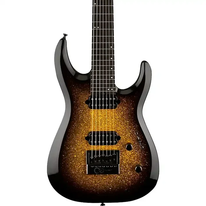 Platinum Jackson Pro Series Dinky DK Modern EverTune 7-String Electric Guitar Gold Sparkle Guitar Center
