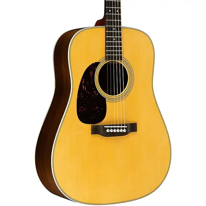 Platinum Martin D-28 Standard Left-Handed Dreadnought Acoustic Guitar Natural Guitar Center