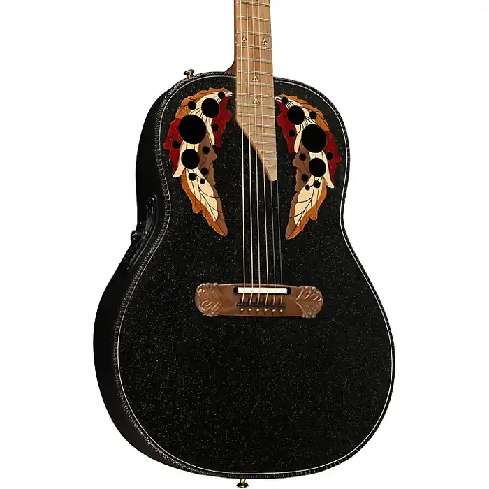 Platinum Ovation 1687GT Adamas Series Deep Acoustic-Electric Guitar Black Guitar Center