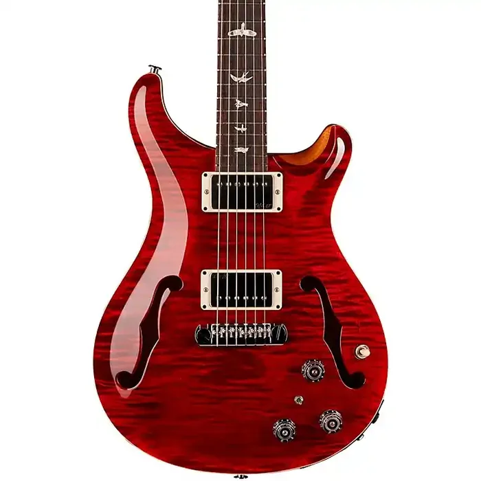Platinum PRS Hollowbody II With Piezo Electric Guitar Red Tiger Guitar Center