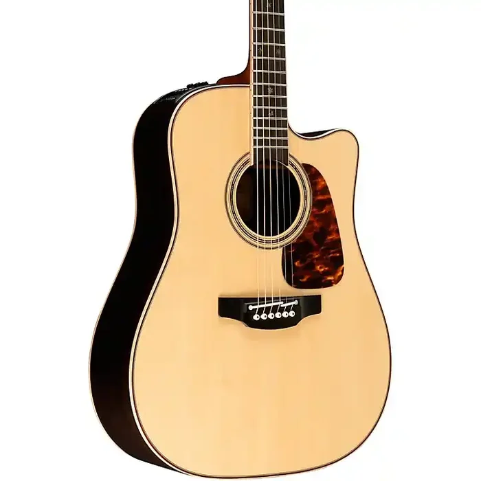 Platinum Takamine P7DC Pro Series Dreadnought Cutaway Acoustic-Electric Guitar Natural Guitar Center