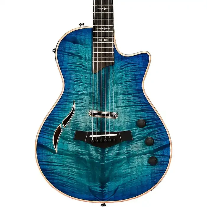 Platinum Taylor T5z Pro Acoustic-Electric Guitar Harbor Blue Guitar Center