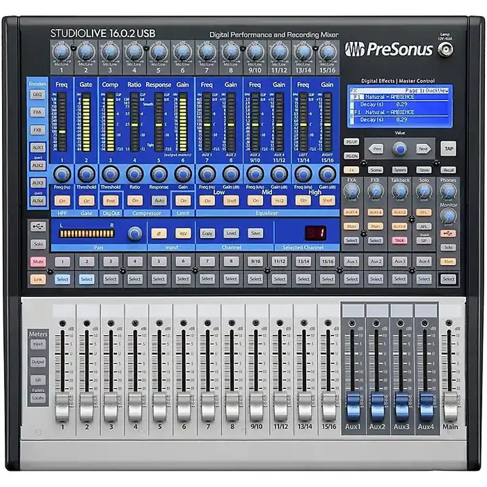 PreSonus StudioLive 16.0.2 USB 16×2 Performance and Recording Digital Mixer Guitar Center