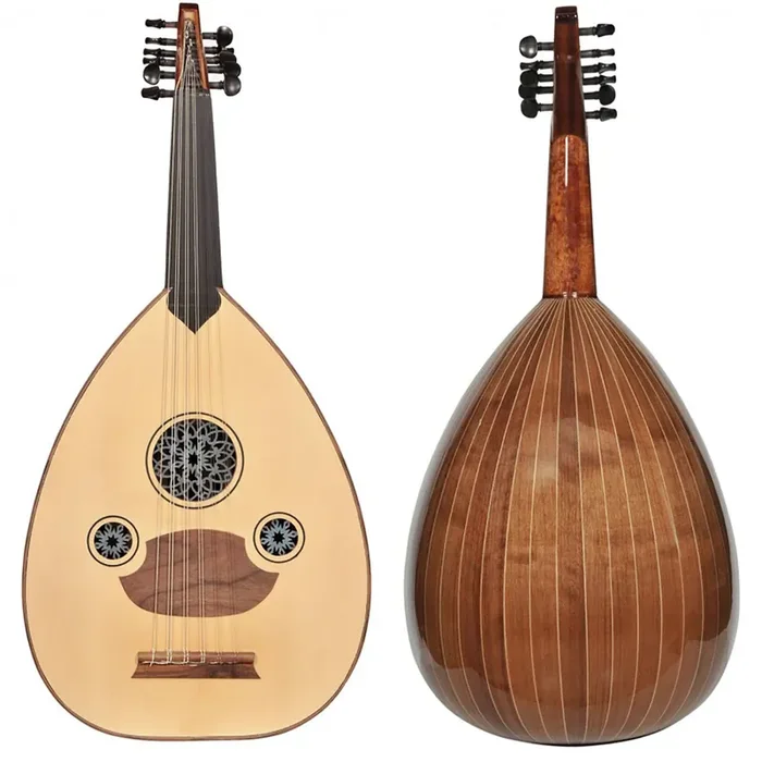 Professional Walnut Turkish Oud + Soft Case – Cat 166B-CE