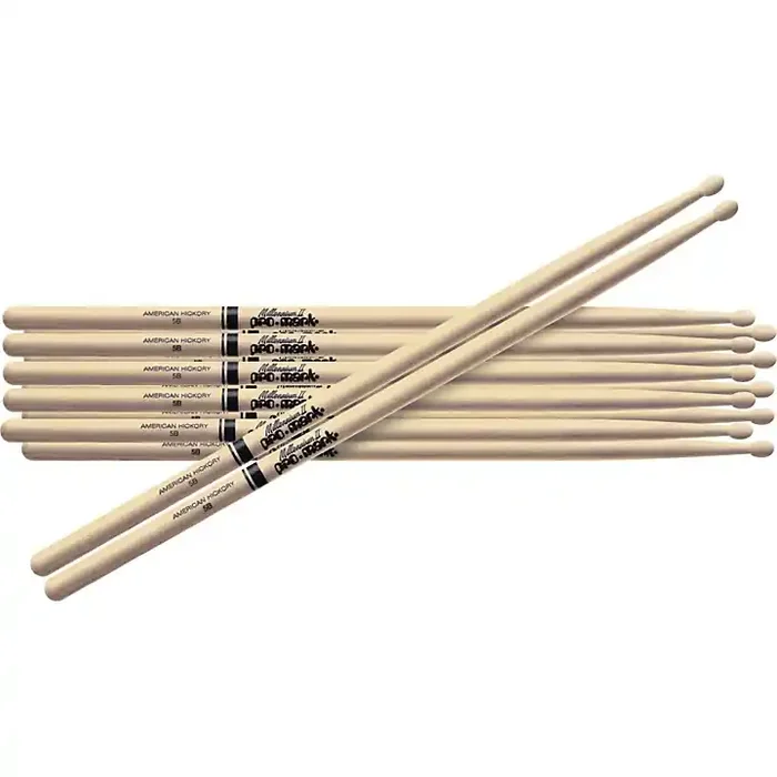 Promark American Hickory Drum Sticks 6-Pair Nylon 7A Guitar Center