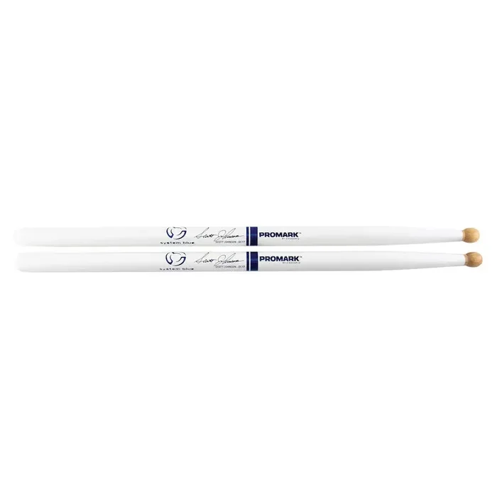 Promark American Hickory TXDC17W-WHITE Scott Johnson Marching Drumsticks