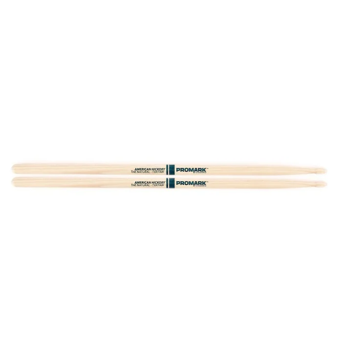 Promark Classic 7A Natural Hickory Wood Tip Drumstick– At Large Inc.® Musical Instruments & Pro Audio