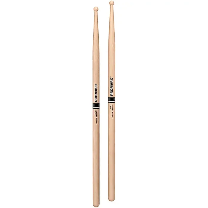 Promark Finesse Maple Long Round Tip Drum Stick 2B Wood Guitar Center