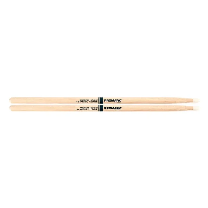 Promark Hickory 747 “The Natural” Nylon Tip drumstick