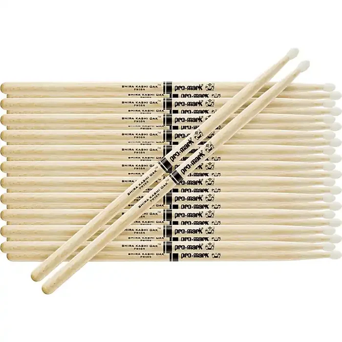 Promark Japanese White Oak Drum Sticks 12-Pair Nylon 5A Guitar Center