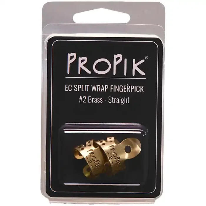 ProPik 2 Brass Straight EC Split Wrap Finger Pick 2 Pack Guitar Center