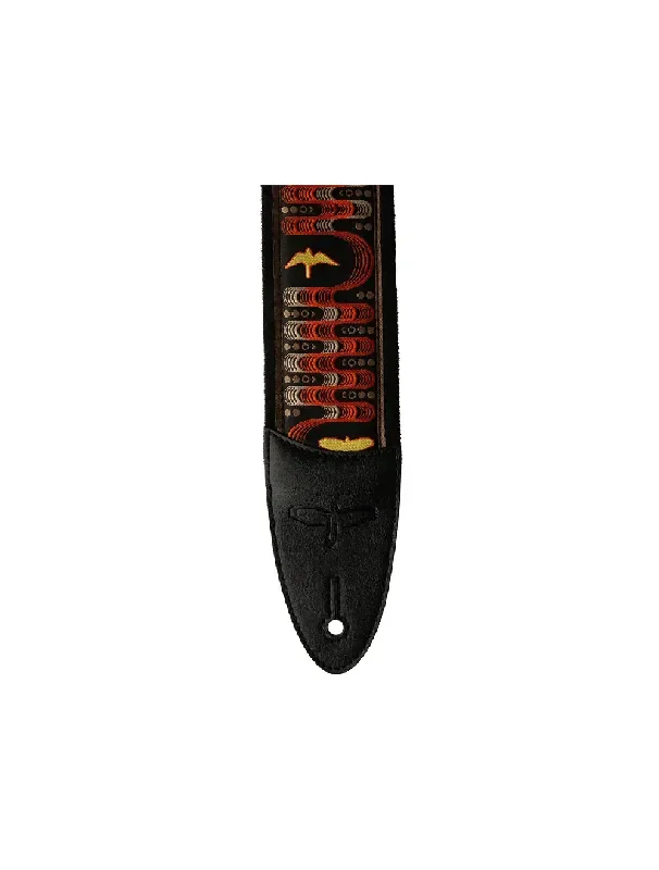 PRS 2.4″ Padded Guitar Strap w/Custom Jacquard Birds Wavelength – Red