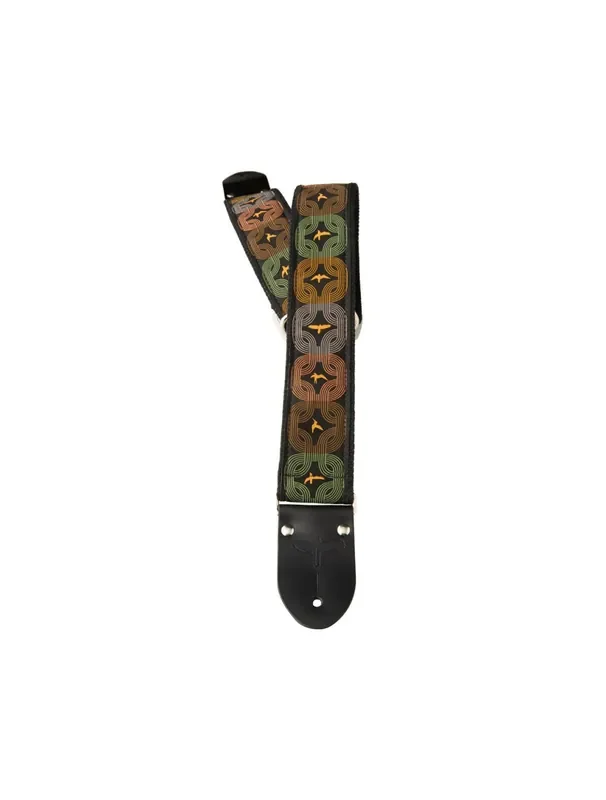 PRS 2” Deluxe Retro Guitar Strap – Orange Birds w/Custom Jacquard