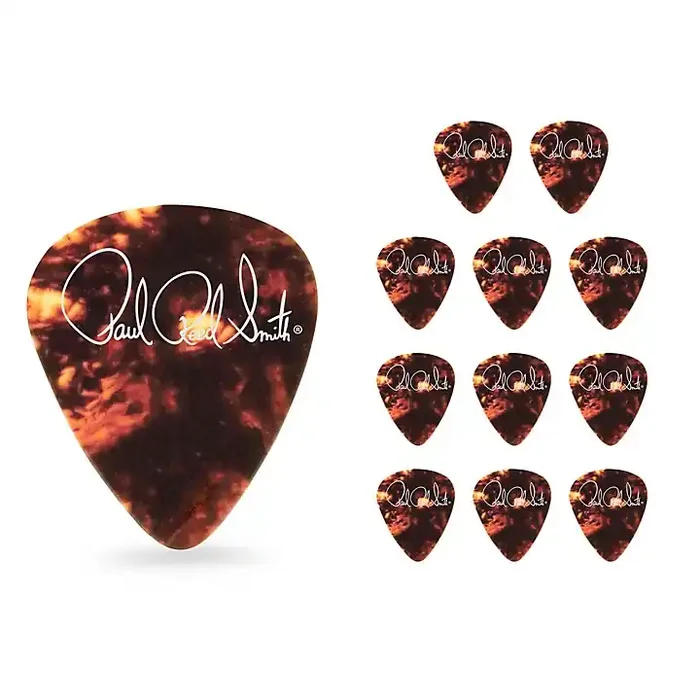 PRS Classic Tortoise Shell Celluloid Guitar Picks Medium 12 Pack Guitar Center