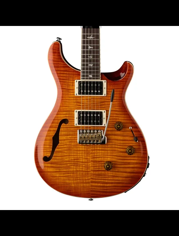 PRS SE Custom 24 Semi-Hollow Piezo Electric Guitar – Vintage Sunburst