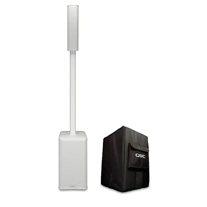 QSC Active 3-Way Column Loudspeaker With Cover, White Guitar Center