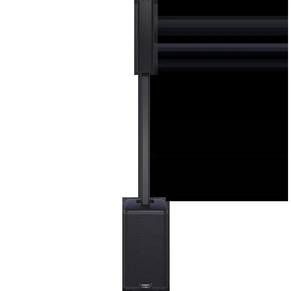 Qsc KC12-BK 3000W Active 3-Way Column Loudspeaker System, Black