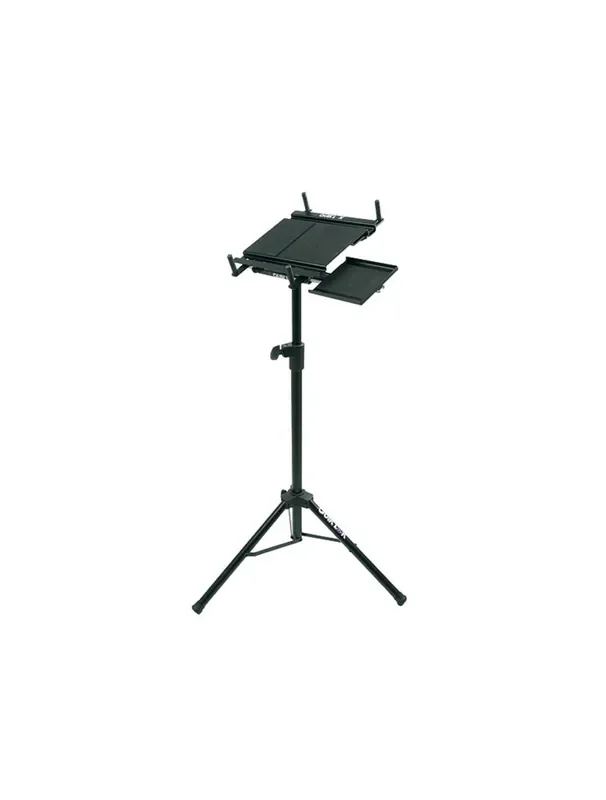 Quik Lok Laptop Holder Tripod Stand w/Retractable Mouse Tray