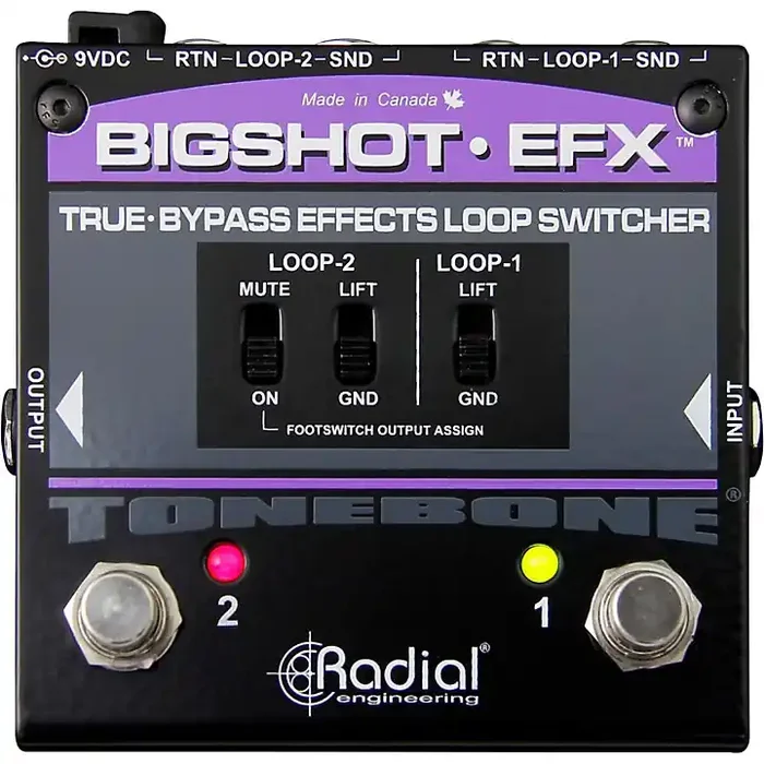 Radial Engineering BigShot EFX Effects Loop Switcher Pedal Guitar Center