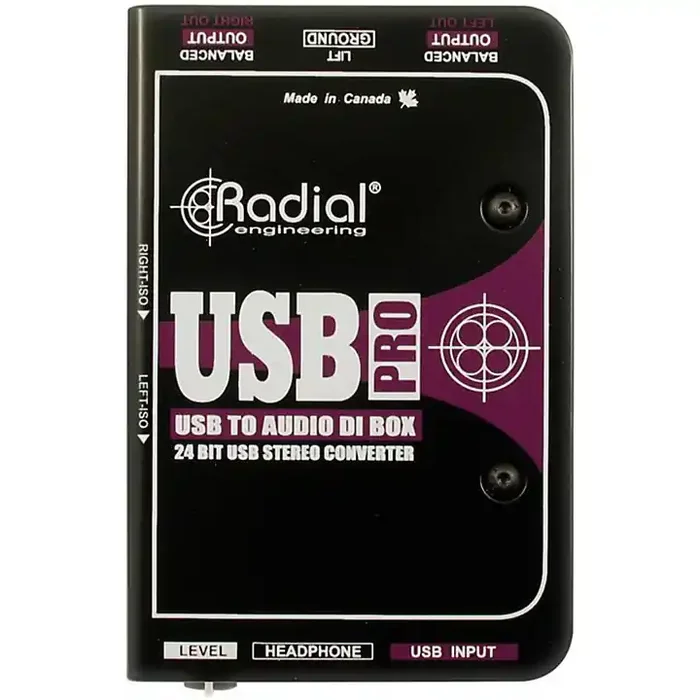 Radial Engineering USB-Pro Stereo USB Laptop DI Guitar Center
