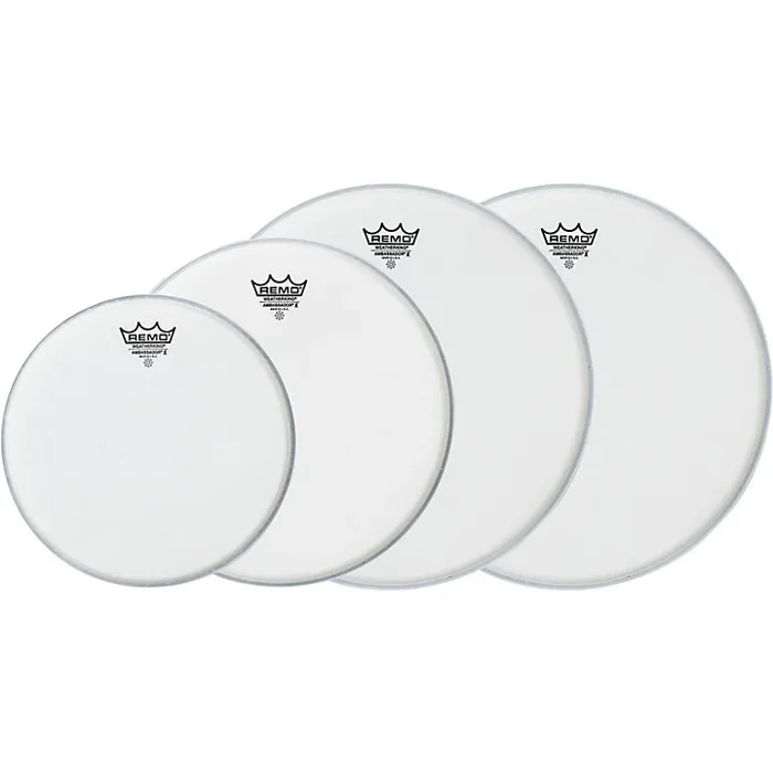 Remo Ambassador X Fusion Drumhead Pack, Buy 3 Get a Free 14 Inch Head