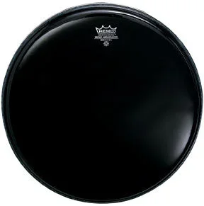 Remo Ebony Medium Weight 16 Black Batter Drumhead