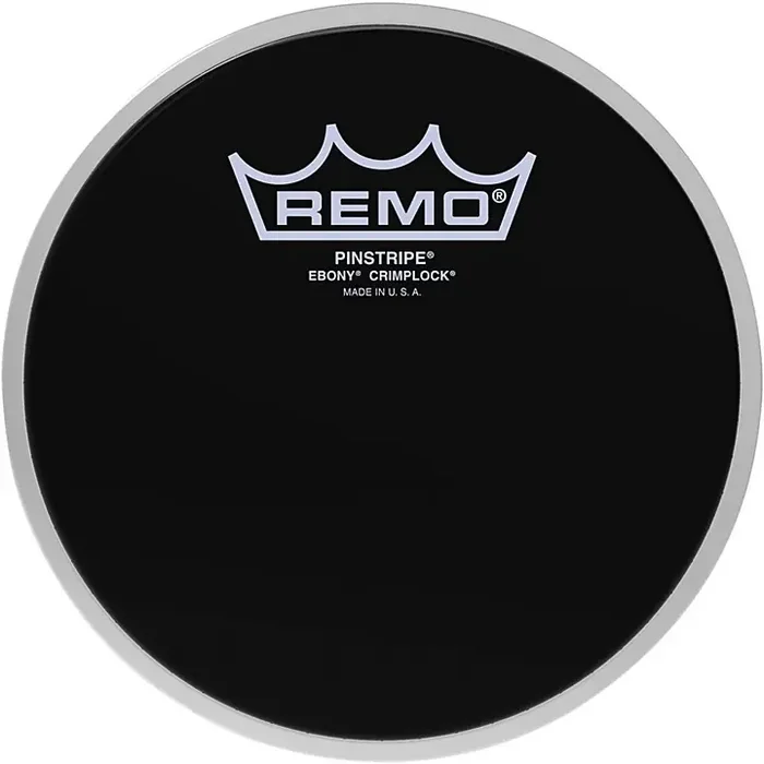 Remo Pinstripe Ebony Crimplock Drum Head 6 in. Guitar Center