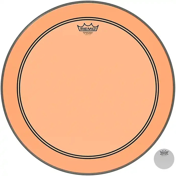 Remo Powerstroke P3 Colortone Orange Bass Drum Head 20 in. Guitar Center