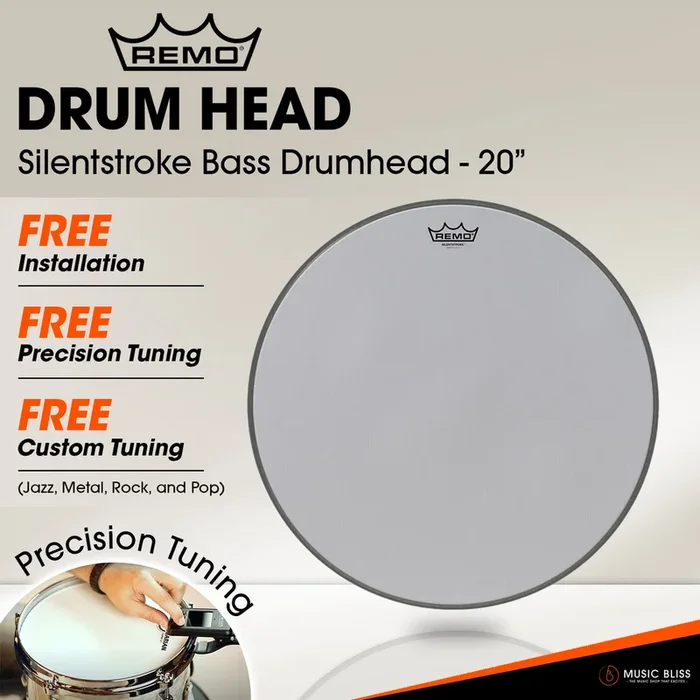 Remo Silentstroke Bass Drumhead – 20″