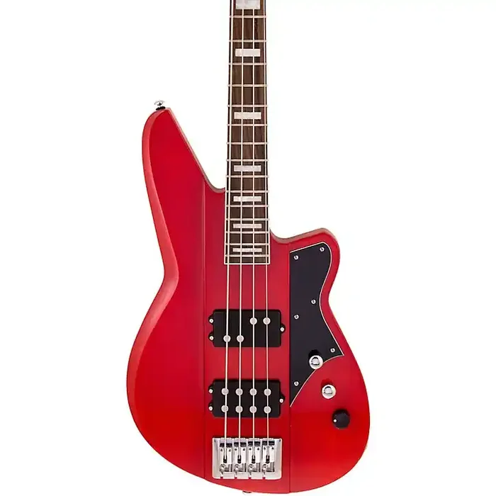Reverend Thundergun Electric Bass Transparent Cherry Guitar Center