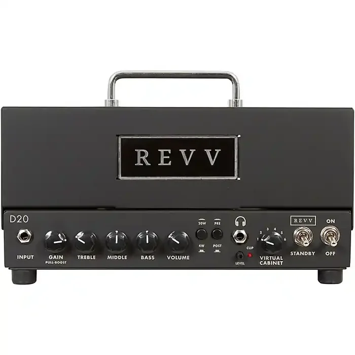 Revv Amplification D20 20W Tube Guitar Amp Head Black Guitar Center