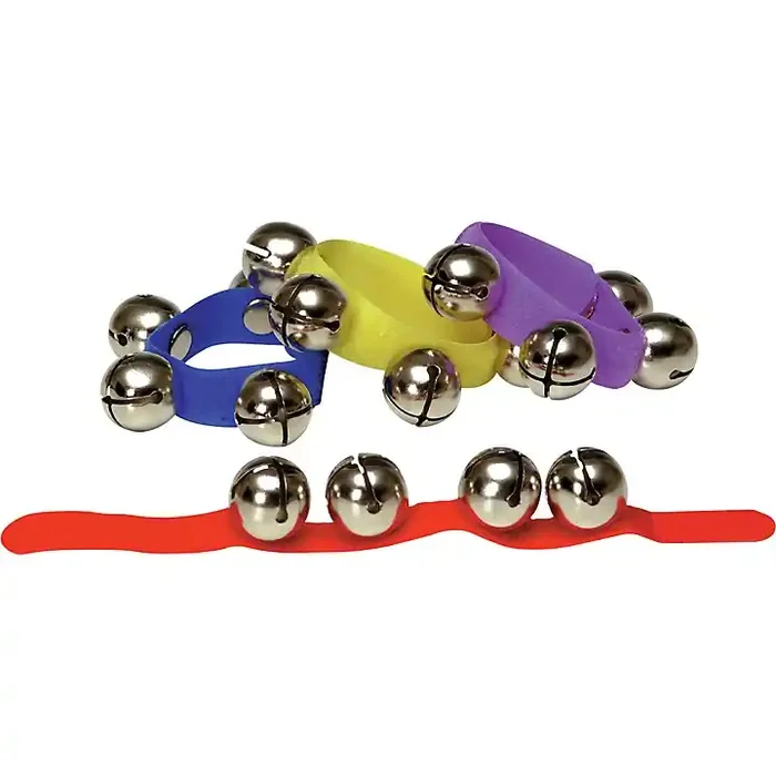 Rhythm Band Colored Velcro Wrist and Ankle Bells 12 Pack Guitar Center