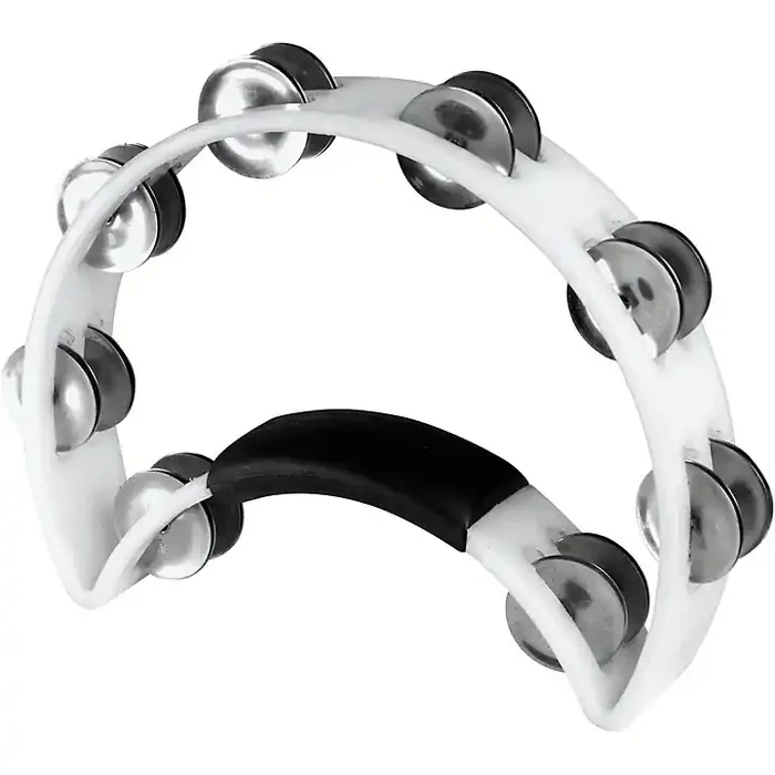 Rhythm Tech Ergonomic Tambourine White Guitar Center