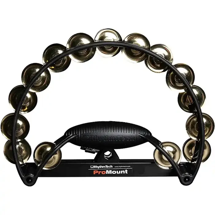 Rhythm Tech Pro Tambourine Black/Brass Jingles Guitar Center