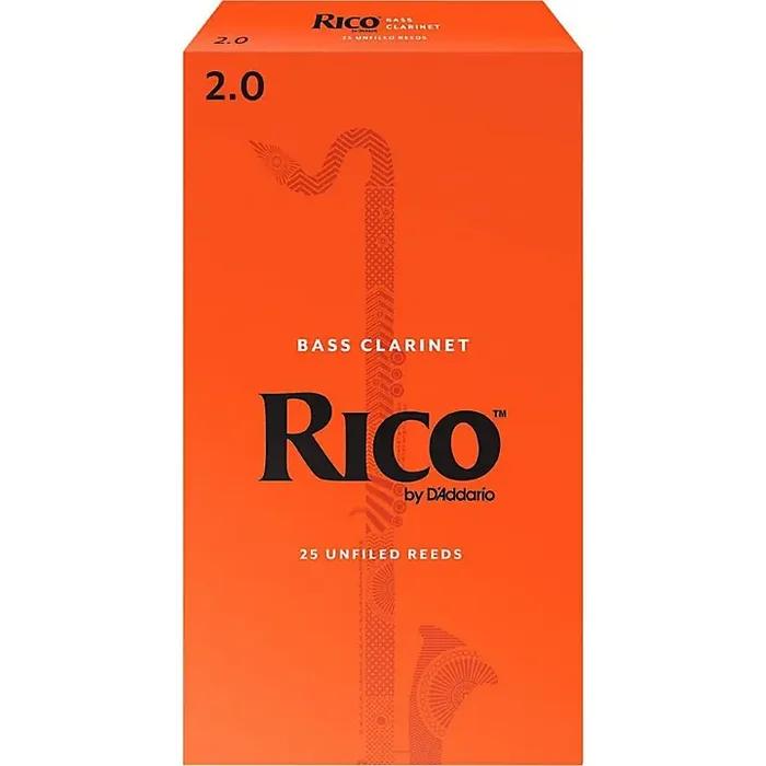 Rico Bass Clarinet Reeds, Box of 25 Strength 2 Guitar Center