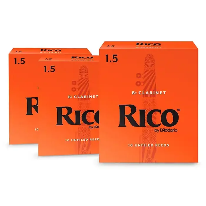 Rico Bb Clarinet Reeds, Box of 10, 3-Box Special 1.5 Guitar Center