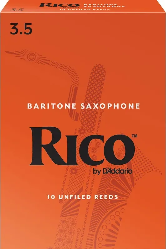 Rico by D‘Addario Baritone Sax Reeds, Strength 3.5, 10-pack