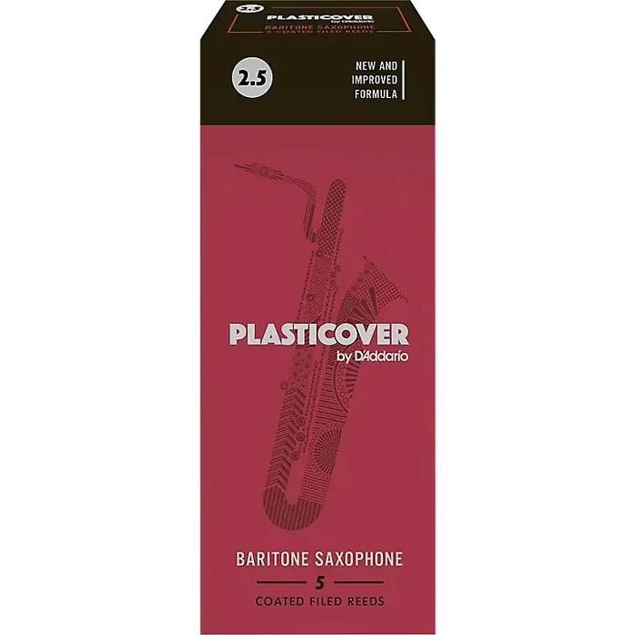 Rico Plasticover Baritone Saxophone Reeds Strength 2.5 Box of 5 Guitar Center