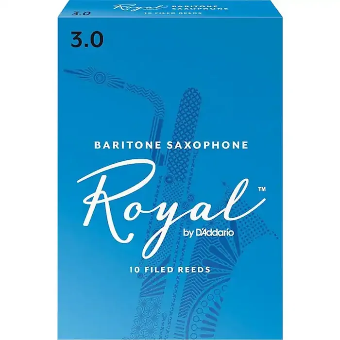 Rico Royal Baritone Saxophone Reeds, Box of 10 Strength 3 Guitar Center