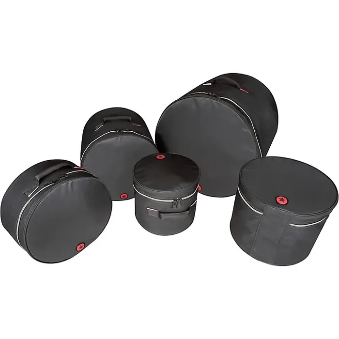 Road Runner Avenue Series 5-Piece Drum Bag Set Fusion – 10×10, 12×11, 14×14, 14×6.5, 20×18 in. Black Guitar Center