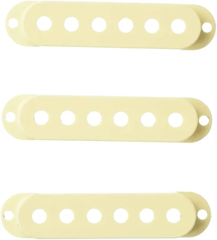 Road Worn® Stratocaster® Pickup Covers, Aged White (3)