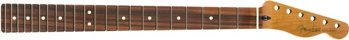Roasted Maple TelecasterÂ® Neck, 22 Jumbo Frets, 12″, Pau Ferro, Flat Oval Shape