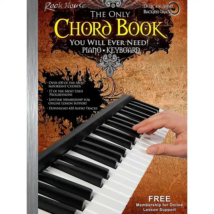 Rock House The Only Chord Book You Will Ever Need For Keyboard/Piano – Book/Audio Online Guitar Center